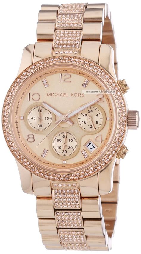 michael kors rosegold uhr weisses zifferblatt|Uhren im Rosé.